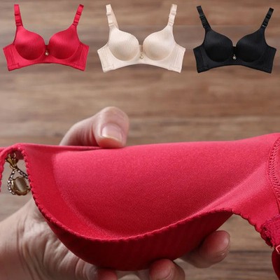 Seamless Push Up Bra Wireless Thick Padded Women's Comfort Bra Adjustable