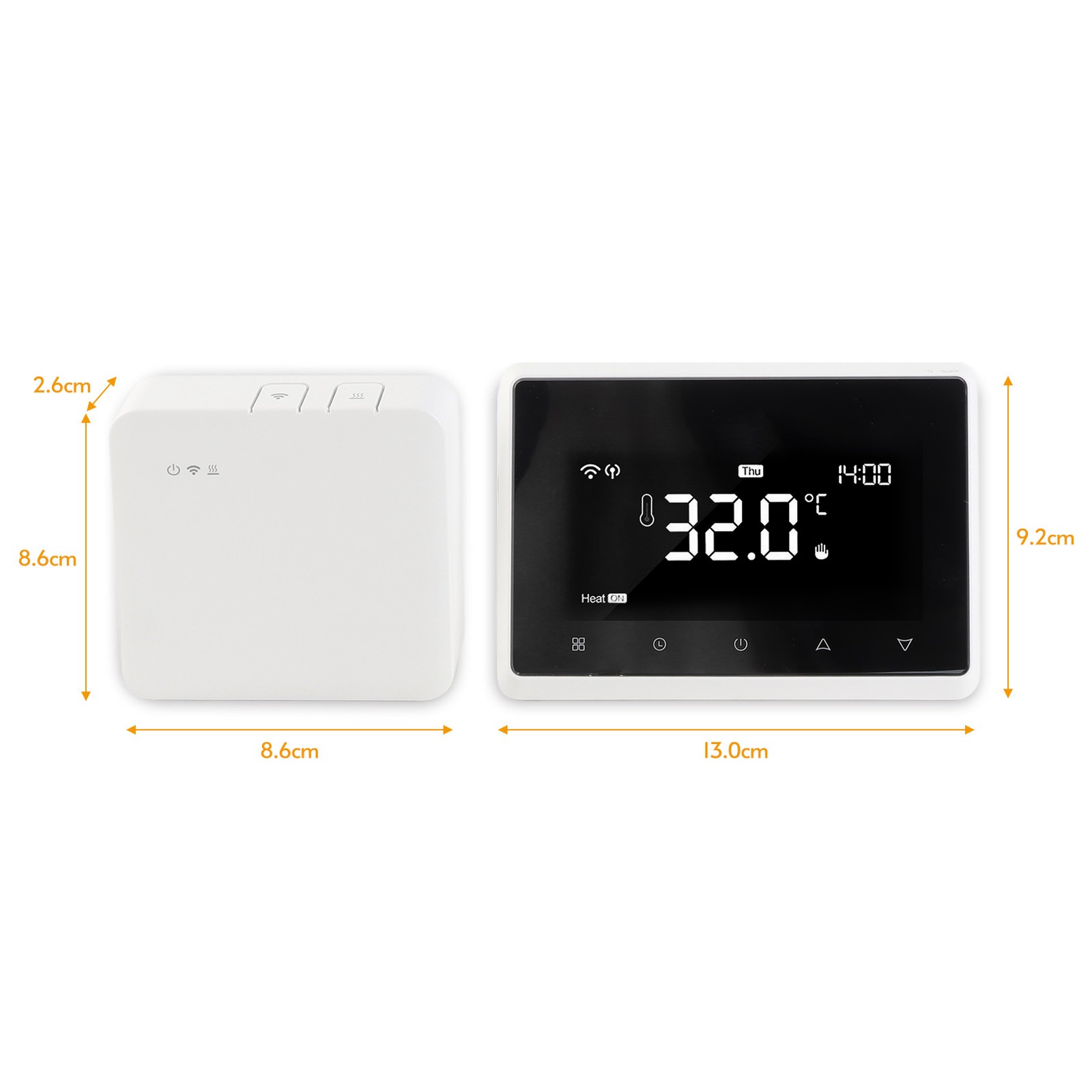 WiFi Smart Thermostat Programmable Thermostat With RF Receiver Tabletop Wall Mou