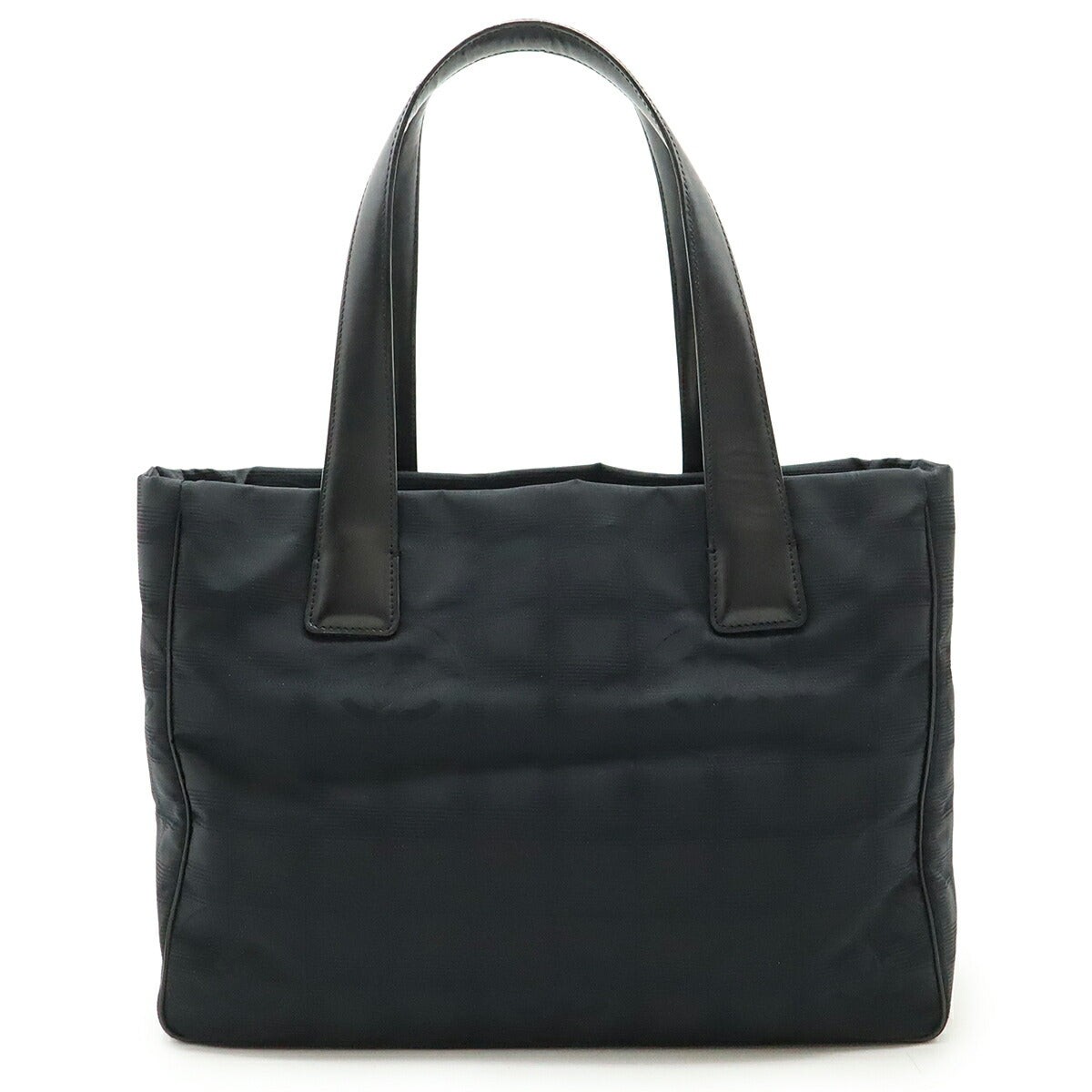 Chanel Nylon Jacquard Leather Tote Bag