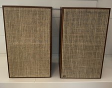 VINTAGE Dynaco A35 Bookshelf Speakers + orig cloth + badges MUST SEE THIS PAIR !