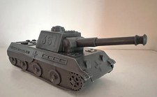MARX BATTLEGROUND/DESERT FOX - DARK GRAY GERMAN TANK - VERY GOOD - MUST SEE