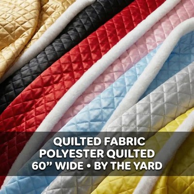 Soft and Durable Quilted Fabric   Polyester Filled for Jackets, Vests and more
