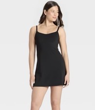 Women's Active Tennis Dress W Pockets-All In Motion Black XS New W Tags MSRP 35