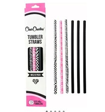 CHAR CHARMS TUMBLER STRAWS 6PK FITS 40OZ TUMBLERS  11.99 RETAIL