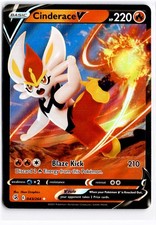 cinderace v pokemon card Cinderace V - Pokemon 3 Card Set - Fusion Strike / Rebel Clash / Black Star  Promotion - Extremely Rare main image 0