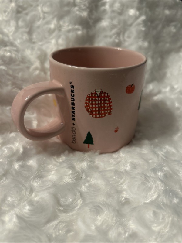 STARBUCKS + Ban.do 2018 Pink 12 oz Mug Sweater Weather Stay Cozy