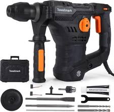 [Upgraded] 12.3 Amp Rotary Hammer Drill, 1-1/4 Inch Sds-Plus 4 in 1 Multi-Functi