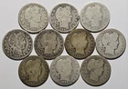 Lot of 10 ~ Barber Quarters ~ 90% Silver Coin (B100)