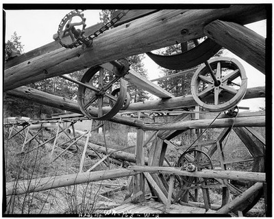 2. WATER-POWERED ORE MILL, DETAIL - Liberty Historic District, Water Powered