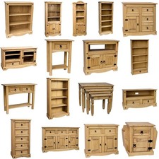 Corona Solid Pine Mexican Living Bedroom Dining Room Waxed Furniture Drawers