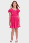 NEW Bonnie Jean Girl Size 7 "FUCHSIA PINK PLEATED" Knit Ruffle Sleeve Dress NWT — photo 4