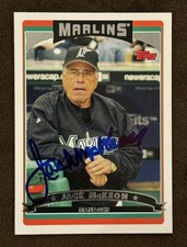 JACK McKEON 2006 Topps Hard Signed On Card Auto Florida Miami Marlins #276