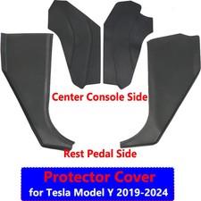 For Tesla Model Y HW4.0 2024 Center Console Side Wall Anti-kick Protector Cover