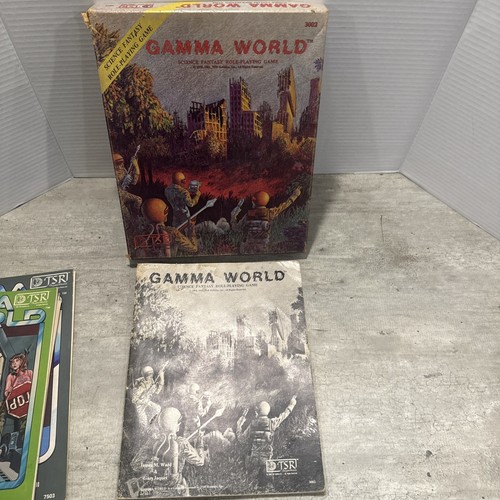 Vintage 1978 1st Ed TSR Gamma World 3002 Science Fantasy Role Playing Game. Ohne Würfel - Bild 2 von 9