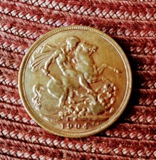 1904 Edward VII Full Sovereign 22ct Gold