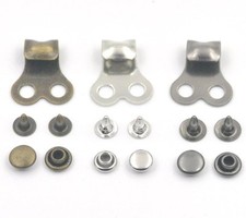 20 Sets Boot Hooks Lace with Rivet Buckle for Repair Shoes Bronze