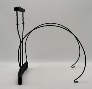 Antique Harmonica Shoulder Mount Wood Wire Holder Spring Loaded Hands Free