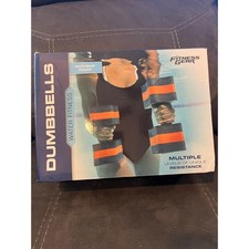 Fitness Gear anti-slip foam water dumbbells- New open box