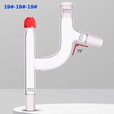 19# Glass Distillation Clariant Distilling Head w/ Thread Opening Connector