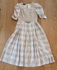 BERWIN & WOLFF Dirndl  NEU Gr: 40 Leinen Beige Trachtenkleid Landhaus 3/4-Ärmel