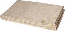 372-6X6 Tough Guard 18-Ounce Heat Cleaned Fiberglass Welding Blanket, Tan, 6' X