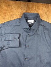 Charles Tyrwhitt Non-Iron Classic Fit Dress Shirt Mens 16.5-34 Dark Green