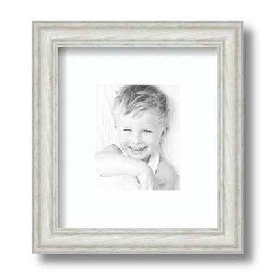 ArtToFrames Matted 7.5x9 White Picture Frame with 2'' Mat, 3.5x5 Opening 4098