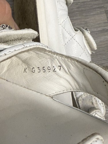 Sandali Chanel Interlocking CC Logo Pelle di Agnello Slingback Papà Donna Taglia 7-7,5 - Foto 10 di 10