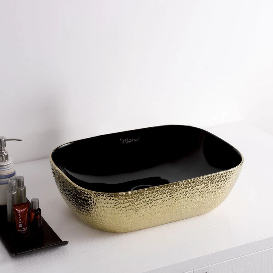 Recipiente de China vítreo Whitehaus WH71333 Isabella Plus 18" - negro Foto 4 de 4