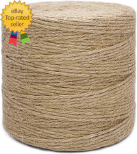 500FT Jute Twine Rope 3Mm Natural Thick Garden Twine String Heavy Duty for Garde