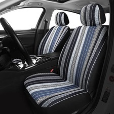 Baja Saddle Blanket Seat Covers, Front Seat Covers Front Pair Blue Baja 02A