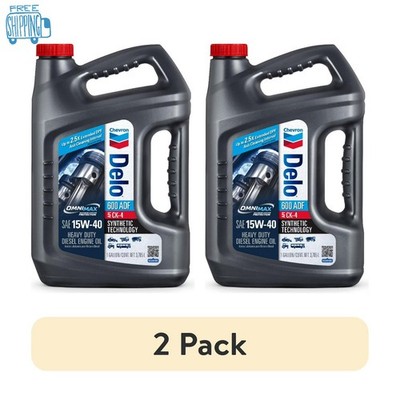 Chevron Delo 600 ADF 15W40 Diesel Motor Oil 2 Pack Free Ship