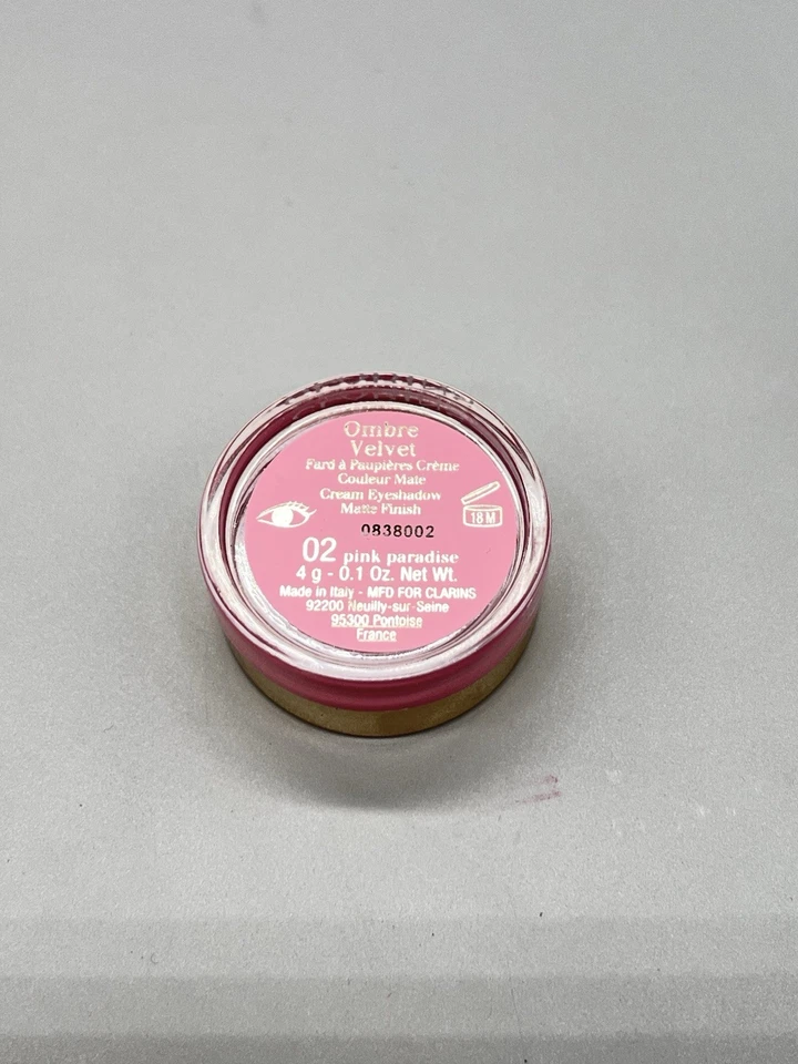 Clarins Ombre Velvet Eyeshadow #02 Pink Paradise 4g - Image 2 of 3