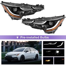 For 2020-2022 Toyota Corolla Se Xle Xse Headlights Lamps Led Left Right Pair 2pc