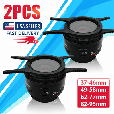 TWO Camera Lens Filter Wrench Kit For 49mm 58mm 62mm 77mm 82mm 95mm UV ND CPL US