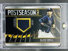 2021 Topps - Postseason Performance Relics Blake Snell #PPR-BS /99 (MEM)
