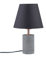 Paulmann Neordic Tem Tischleuchte Max.1X20W E27 Grau/Kupfer 230V Stoff/Beton/Met