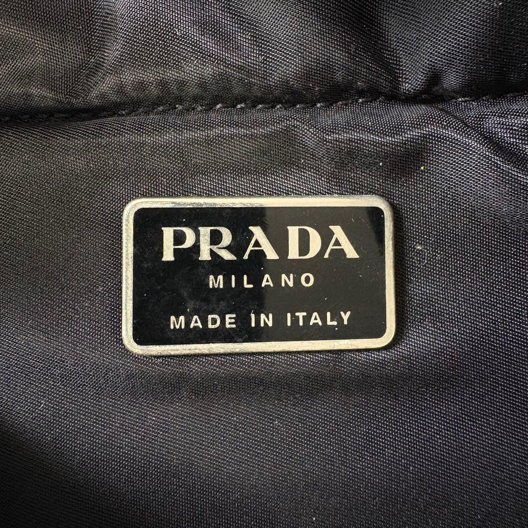 PRADA Tessuto Triangle Logo Black Backpack Daypack - image 11