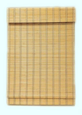 Cordless Bamboo Window Blind Sun Shade, Light Filtering Roman Shades (Natural...