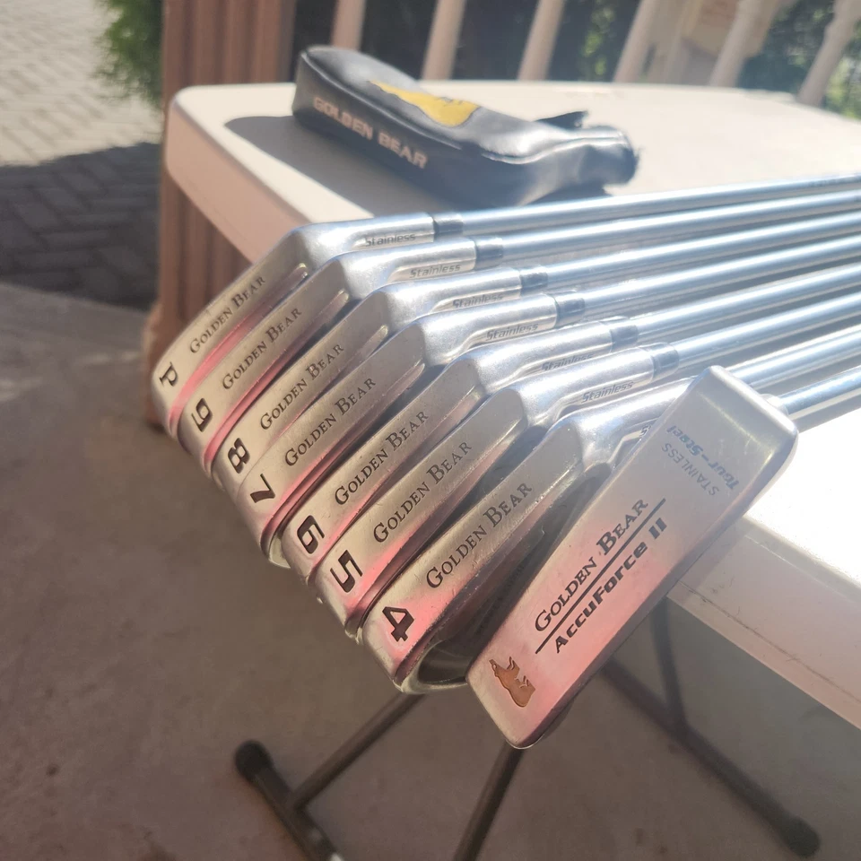 Juego de hierros de golf para mujer Golden Bear Accuforce II acero 4-9 más cuña y putter 8 piezas Foto 2 de 4