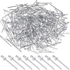 Blindnieten Aluminium 3x6 mm, gew&ouml;lbter Kopf, Zugnieten, Dekoration, 200 St&uuml;ck