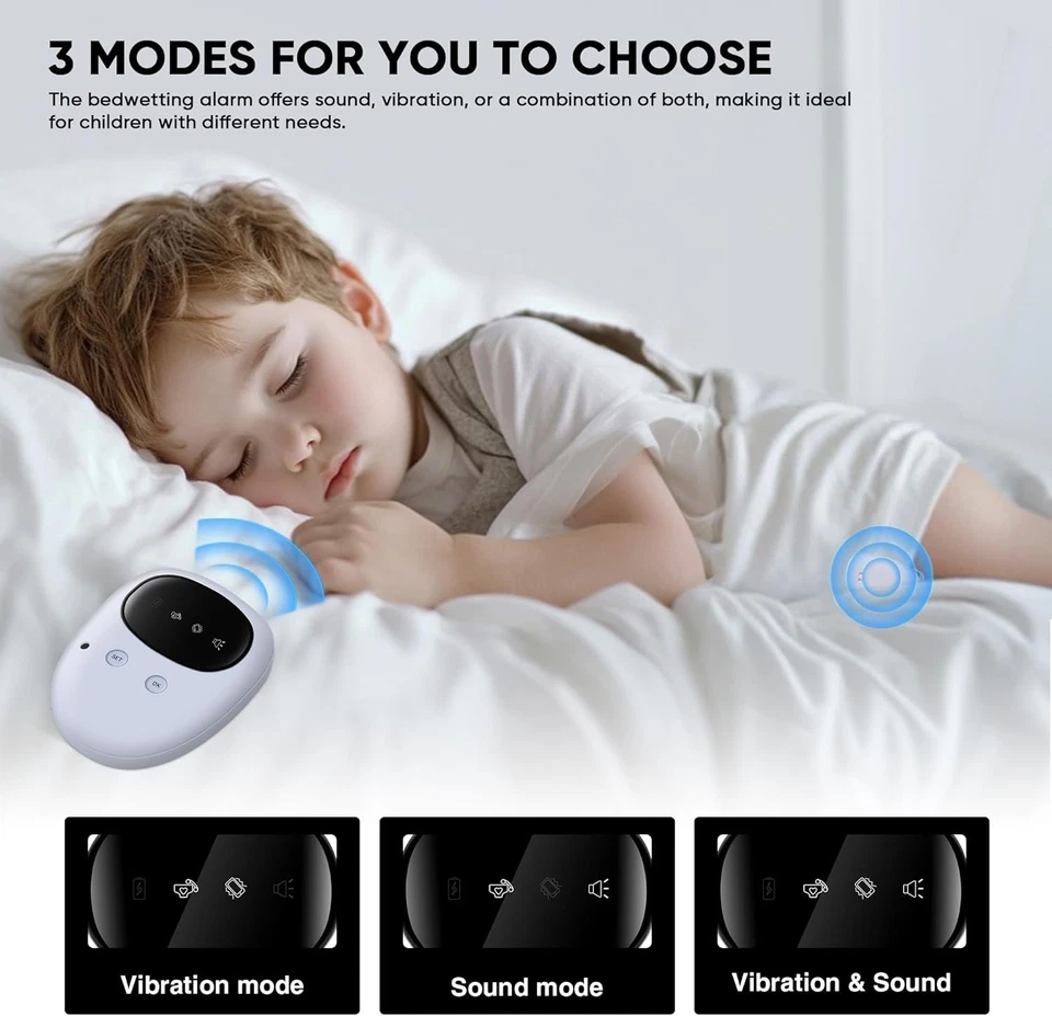 Bed Wetting Alarm for Boys and Girls - Wireless Pee Alarm with Magnetic Sensor, - Image 2 of 4