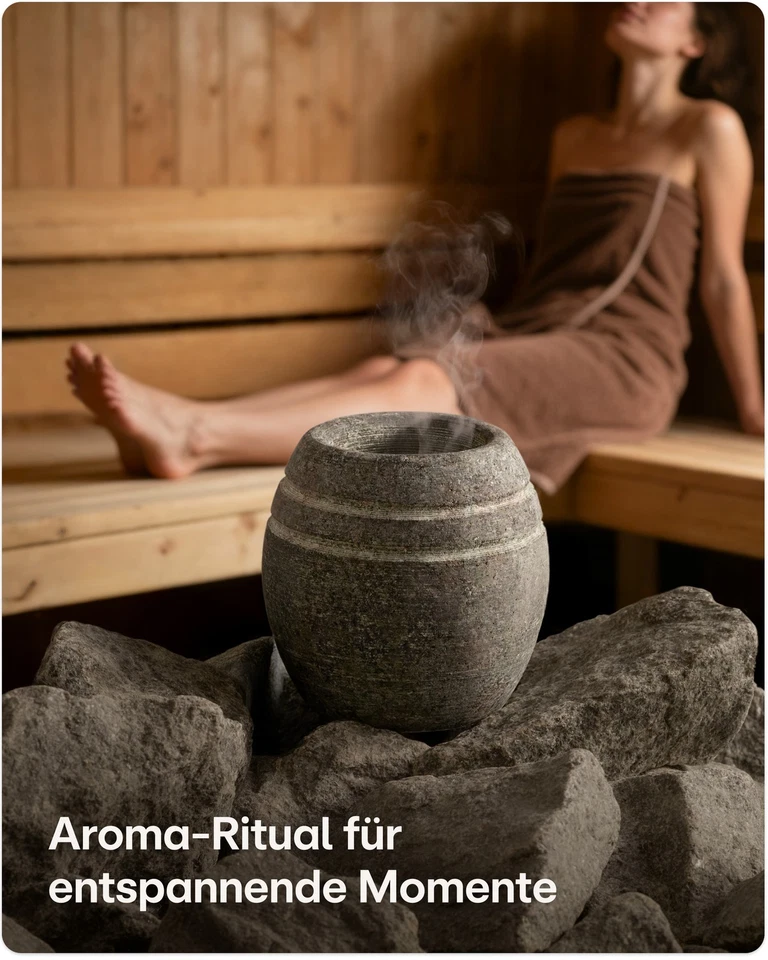 Sauna Verdampferschale Granit Aromaschale für Saunasteine Aufguss Zubehör - Bild 2 von 4