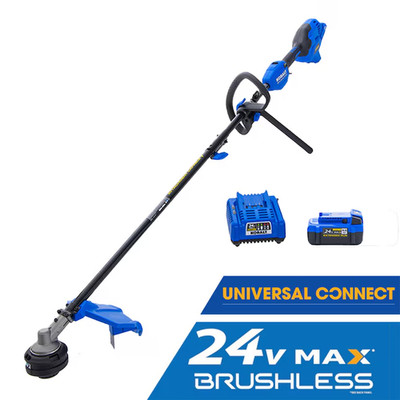 Kobalt 24-volt 15-in Split Shaft Attachment Capable Battery String Trimmer 4.0 A