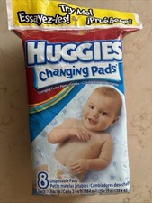 VTG Huggies Disposable Changing Pads 8 Count sealed 2003 New