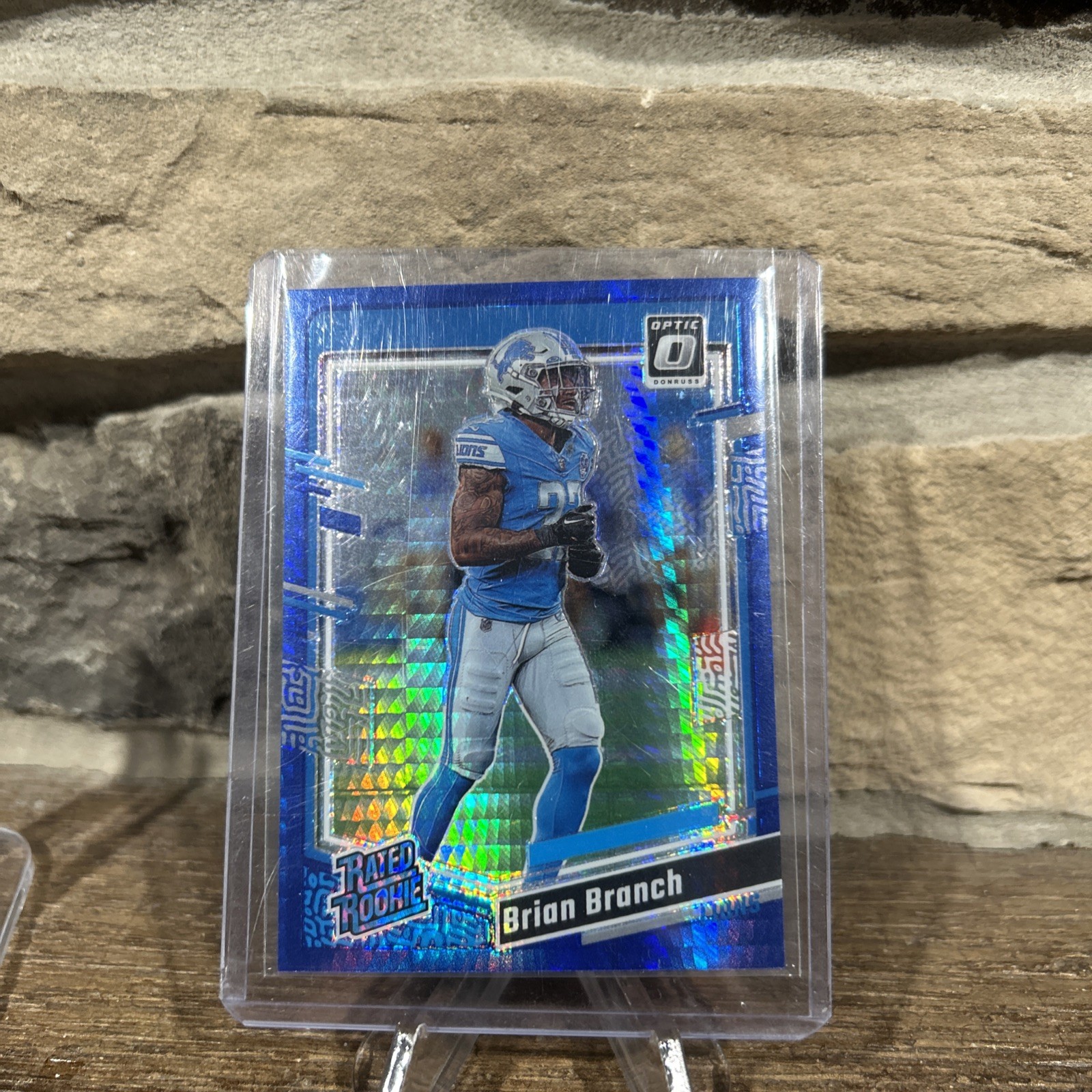 2023 Panini Donruss Optic Rated Rookie Brian Branch #233 Blue Scope Prizm (RC)