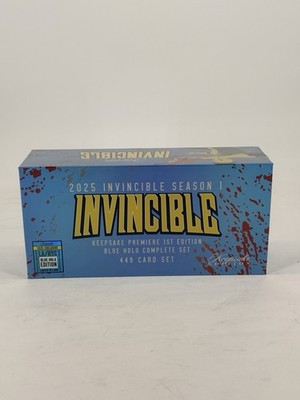 SDCC 2025 Keepsake Invincible 1st Edition Blood Splatter 449 Card Set SEALED NEW