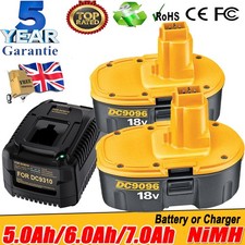 2X 5.5AH For Dewalt 18V XRP DC9096 DE9095 DE9098 DC725 Cordless Battery/Charger