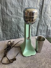 Vintage Oster Malt Mixer Model 40 Green And Chrome