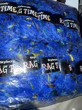 10 X 50g Stylecraft Ragtime Blue Multi Colour Mix Wool Nylon Acrylic Polyester